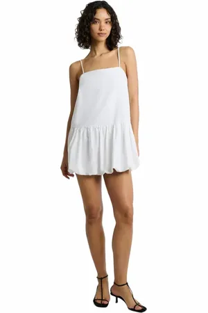 ONIA Air Linen Bubble Mini Dress in at Nordstrom, Size 6