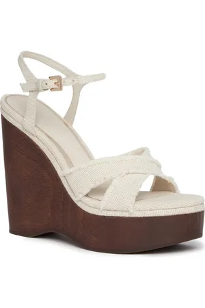 Paige Harlow Ankle Strap Platform Wedge Sandal in at Nordstrom, Size 9
