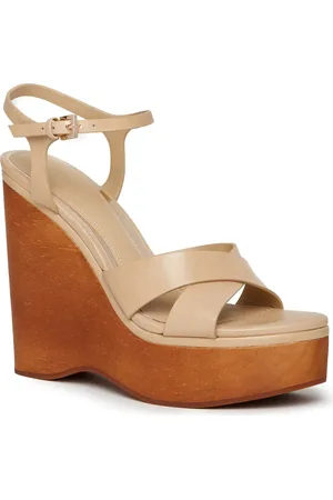 Paige Harlow Ankle Strap Platform Wedge Sandal in at Nordstrom, Size 10