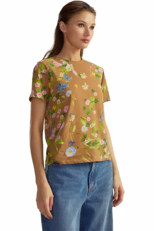 Cynthia Rowley Everyday Cotton Tee in at Nordstrom, Size X-Small