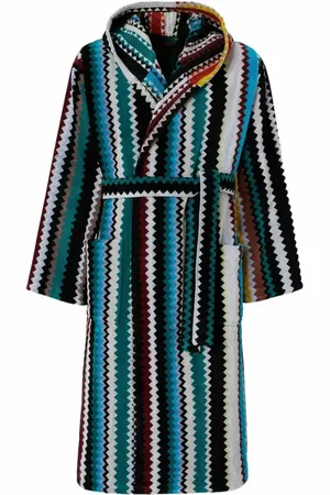 Missoni Long Curt Chevron Cotton Terry Hooded Bathrobe in at Nordstrom, Size Small
