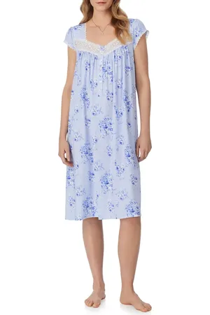 Eileen West Floral Cap Sleeve Waltz Nightgown in at Nordstrom, Size X-Small
