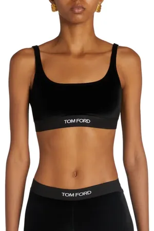 Tom Ford Signature Velour Bralette in at Nordstrom, Size X-Small