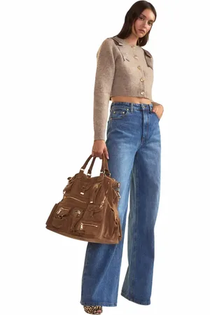 Cynthia Rowley Ivy Cropped Wool Cardigan in at Nordstrom, Size Large