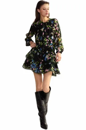 Cynthia Rowley Delilah Silk Dress in at Nordstrom, Size Large