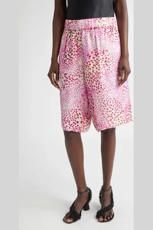 DRIES VAN NOTEN Pomy Bis Orchid Spot Print Jacquard Bermuda Shorts in at Nordstrom, Size Medium
