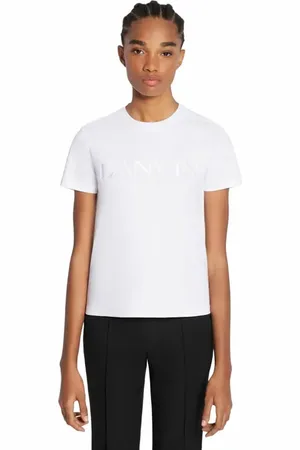 Lanvin Classic Fit Embroidered T-Shirt in at Nordstrom, Size Small