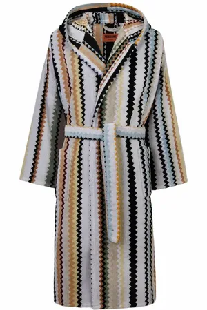 Missoni Long Curt Chevron Cotton Terry Hooded Bathrobe in at Nordstrom, Size X-Small
