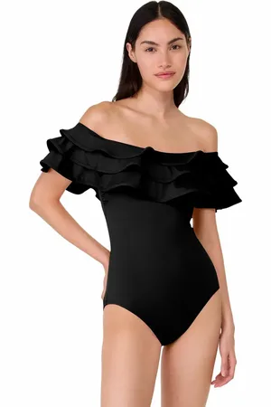 Kate Spade Ruffle One Piece Swimsui in at Nordstrom, Size X-Small