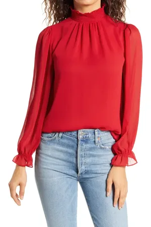 1. STATE Smocked Neck Blouse in at Nordstrom, Size Medium