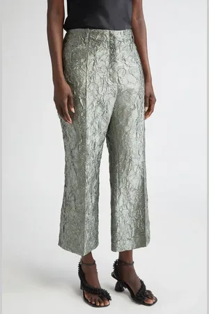 DRIES VAN NOTEN Paloma Jacquard Crop Straight Leg Pants in at Nordstrom, Size 4 Us