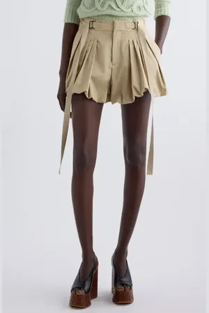 Chloé Bubble Hem Cotton Gabardine Shorts in at Nordstrom, Size 6 Us