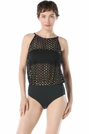 Carmen Marc Valvo High Neck One Piece Swimsuit in at Nordstrom, Size 10