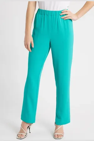 Ming Wang Cr??pe de Chine Pants in at Nordstrom, Size X-Small