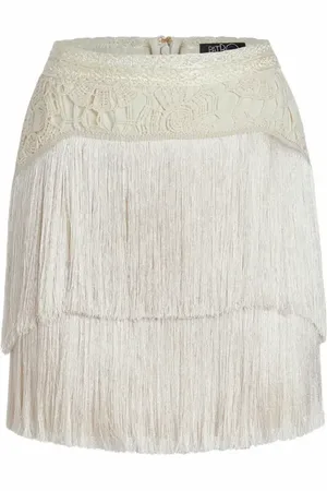 PATBO Crochet Fringe Mini Skirt in at Nordstrom, Size 8