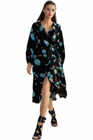 Cynthia Rowley Eve Wrap Dress in at Nordstrom, Size Large