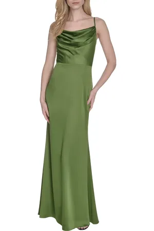 Vince Camuto Satin Cowl Neck Gown in at Nordstrom, Size 14