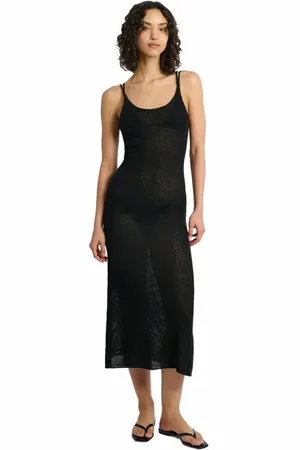 ONIA Textured Linen Sweater Scoop Maxi Dress in at Nordstrom, Size X-Large