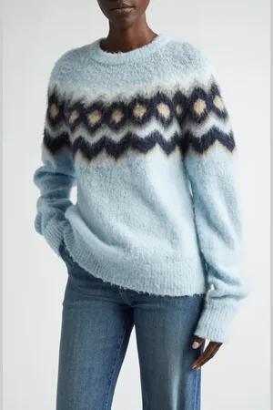 A.L.C. Ezra Fair Isle Alpaca & Merino Wool Blend Sweater in at Nordstrom, Size X-Small