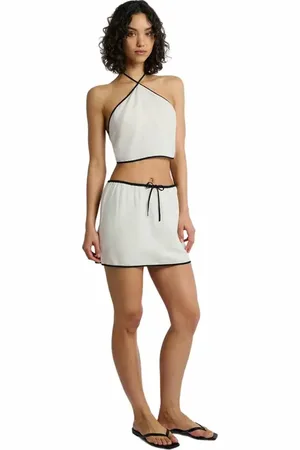 ONIA Air Linen Mini Skirt in at Nordstrom, Size Small