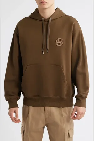 HUGO BOSS Sullivan Logo Embroidered Hoodie in at Nordstrom, Size X-Large