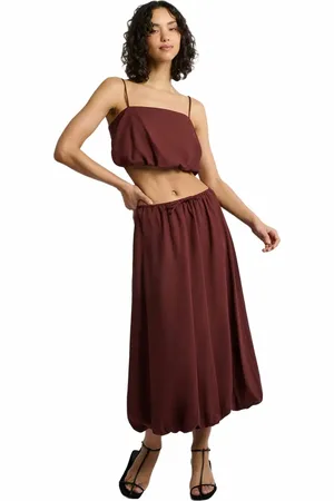 ONIA Air Linen Bubble Maxi Skirt in at Nordstrom, Size X-Small