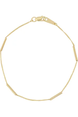 Bony Levy 14K Gold Bar Station Bracelet in at Nordstrom, Size 7