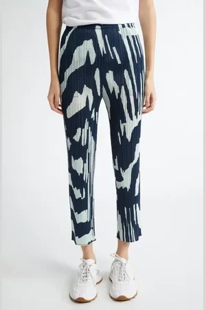 PLEATS PLEASE ISSEY MIYAKE Refraction Print Pleated Pants in at Nordstrom, Size 2