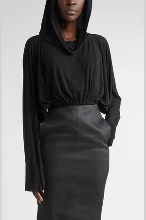 Rick Owens Crop Hoodie in at Nordstrom