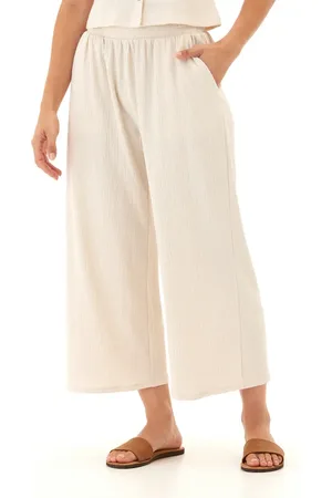 Threads 4 Thought Ivanna Textured Jersey Wide Leg Pants in at Nordstrom, Size Small