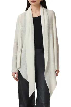 AllSaints Harper High Low Open Front Cardigan in at Nordstrom, Size Medium
