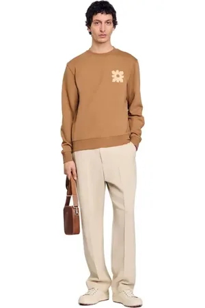 Sandro Sweatshirt with flower patch in at Nordstrom, Size X-Small