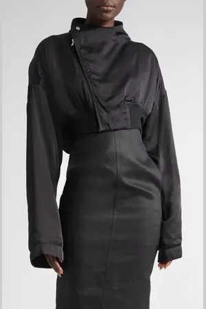 Rick Owens Anthem Flight Crop Jacket in at Nordstrom, Size 10 Us