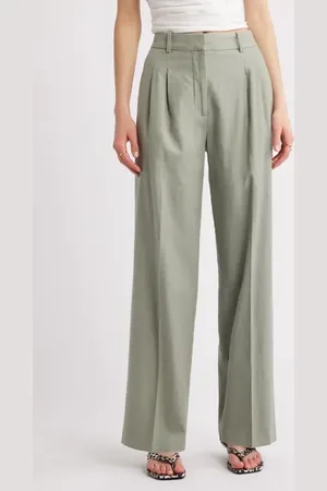 Open Edit Everyday Linen Blend Pants in at Nordstrom, Size 16