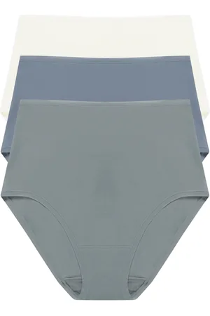 Natori Bliss Bare Cotton High Waist Brief 3-Pack in at Nordstrom, Size Xx-Large