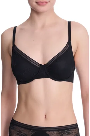 Natori Love Lace Unlined Back Smoothing T-Shirt Bra in at Nordstrom, Size 32G