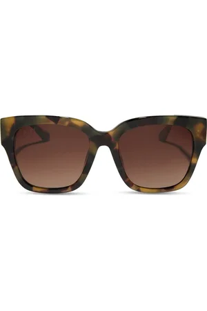 DIFF EYEWEAR Bella II 54mm Polarized Gradient Square Sunglasses in at Nordstrom
