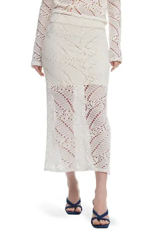 Desigual Open Stitch Knit Skirt in at Nordstrom, Size Small