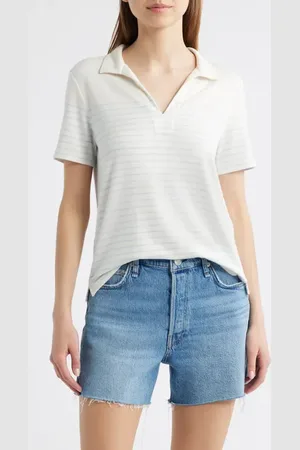 RAG&BONE Stripe Knit Polo in at Nordstrom, Size Medium