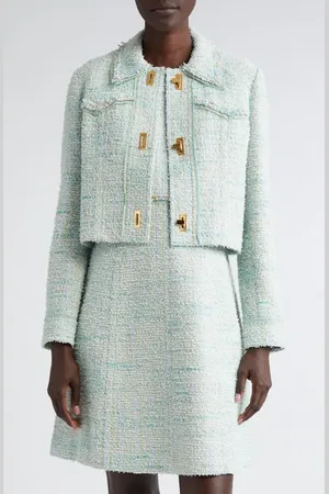 ST. JOHN Eyelash Tweed Short Jacket in at Nordstrom, Size 16