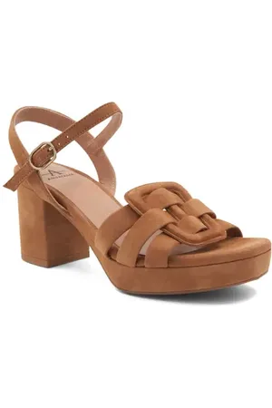 Aquatalia Micah Block Heel Quarter Strap Suede Sandal in at Nordstrom, Size 5