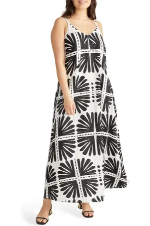 UNIVERSAL STANDARD Kite Linen Blend Maxi Dress in at Nordstrom