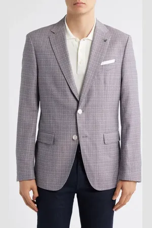 HUGO BOSS Hutson Check Virgin Wool Sport Coat in at Nordstrom, Size 40Long