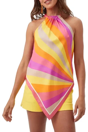 Trina Turk Lavani Halter Scarf Top in at Nordstrom, Size X-Large