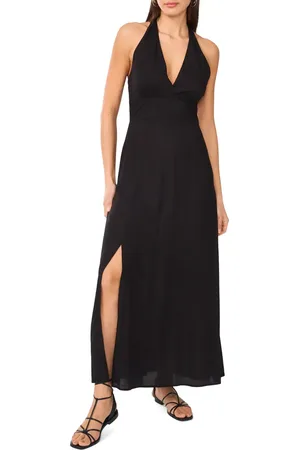 Vince Camuto Beaded Halter Maxi Dress in at Nordstrom, Size Xx-Large