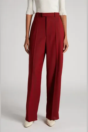 Bottega Veneta Subtle Stripe Wool Blend Pants in at Nordstrom, Size 10 Us