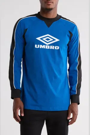 Umbro Paneled Long Sleeve Logo Graphic T-Shirt in at Nordstrom, Size Large