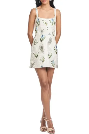 Sachin & Babi Kelsey Floral Jacquard Minidress in at Nordstrom, Size 10