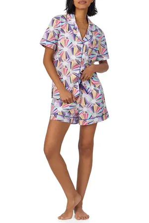 BedHead X Trina Turk Print Poplin Short Pajamas in at Nordstrom, Size X-Large