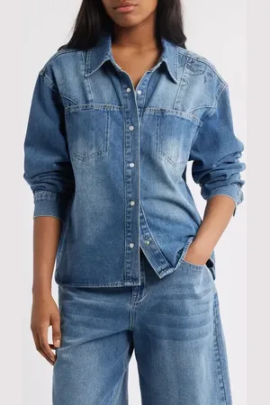 PTCL Oceana Embroidered Denim Jacket in at Nordstrom, Size X-Large
